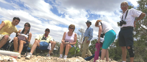 Group on a Private Grand Canyon 
            South Rim Tour